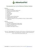 Wilderness First Responder "Hybrid"   Fall 2025