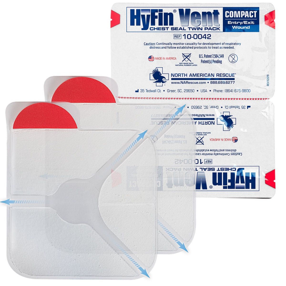 HYFIN VENT CHEST SEAL - Twin Pack/Compact